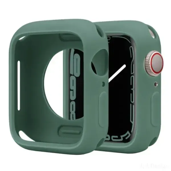 Premium Shockproof Silicone Case for Apple Watch – Full Protection with Stylish Color Options