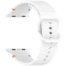 Apple Watch Silicone Sport Strap – Soft & Durable Replacement Band (20mm / 22mm / 42–49mm) - White