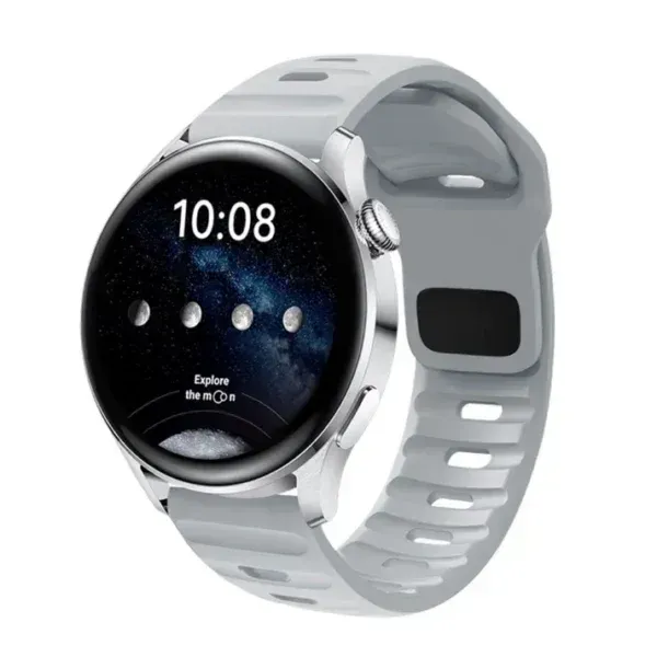 Premium Silicone Watch Strap for Smartwatch – 20mm & 22mm Soft Sport Band