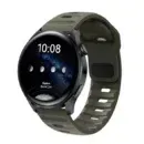 Premium Silicone Watch Strap for Smartwatch – 20mm & 22mm Soft Sport Band - Dark Green