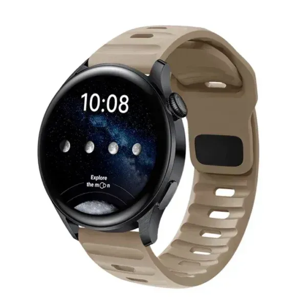 Premium Silicone Watch Strap for Smartwatch – 20mm & 22mm Soft Sport Band