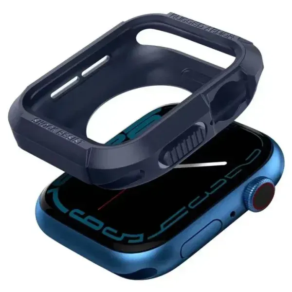 Carbon Fiber Rugged Case for Apple Watch (42/44/45/46/49mm) – Shockproof Protective Cover