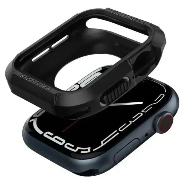 Carbon Fiber Rugged Case for Apple Watch (42/44/45/46/49mm) – Shockproof Protective Cover