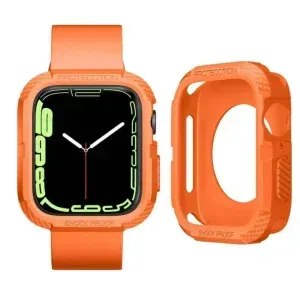 Carbon Fiber Rugged Case for Apple Watch (42/44/45/46/49mm) – Shockproof Protective Cover