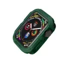 Carbon Fiber Rugged Case for Apple Watch (42/44/45/46/49mm) – Shockproof Protective Cover - Forest Green