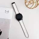 Magnetic Leather-Style Watch Strap with Silicone Base | Soft & Breathable | 20mm & 22mm | Appdroid - White