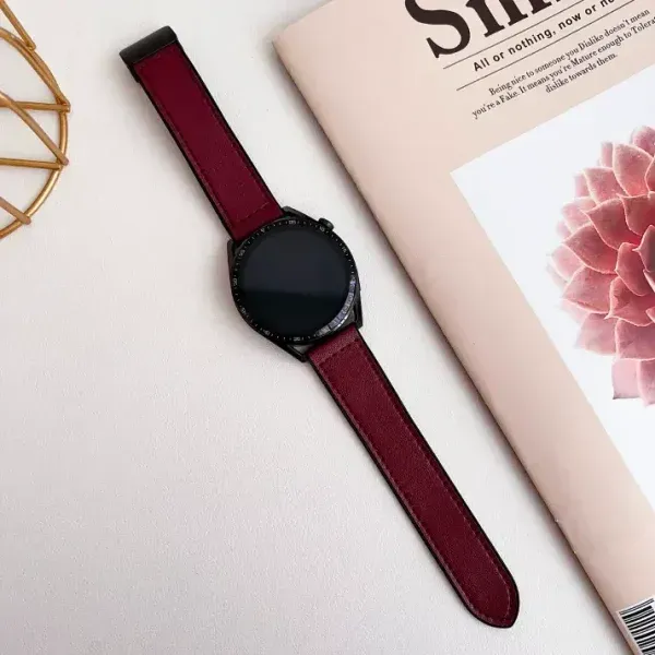 Magnetic Leather-Style Watch Strap with Silicone Base | Soft & Breathable | 20mm & 22mm | Appdroid