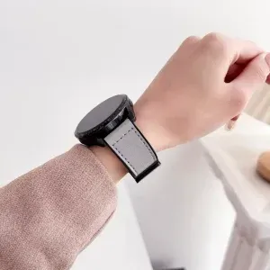 Magnetic Leather-Style Watch Strap with Silicone Base | Soft & Breathable | 20mm & 22mm | Appdroid