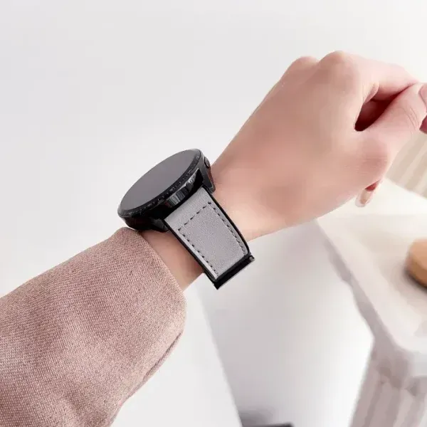 Magnetic Leather-Style Watch Strap with Silicone Base | Soft & Breathable | 20mm & 22mm | Appdroid