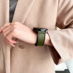 Magnetic Leather-Style Watch Strap with Silicone Base | Soft & Breathable | 20mm & 22mm | Appdroid