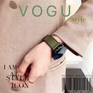 Magnetic Leather-Style Watch Strap with Silicone Base | Soft & Breathable | 20mm & 22mm | Appdroid