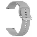 Appdroid Soft Silicone Strap for Smartwatch | 20mm & 22mm Replacement Watch Band | Sweat-Resistant, Lightweight - Grey