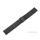 Appdroid Premium Stainless Steel Watch Strap – Adjustable Metal Band for Smartwatches - Black