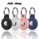 Protective silicone AirTag keychain cover