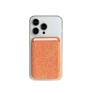 Swarovski-Style Crystal MagSafe Wallet Card Holder for iPhone 17, 16, 15, 14, 13 & 12 – Magnetic Wallet Stand