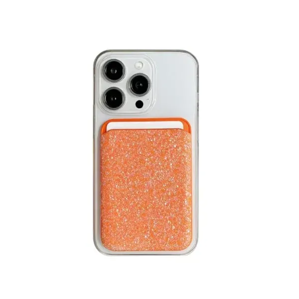 Swarovski-Style Crystal MagSafe Wallet Card Holder for iPhone 17, 16, 15, 14, 13 & 12 – Magnetic Wallet Stand