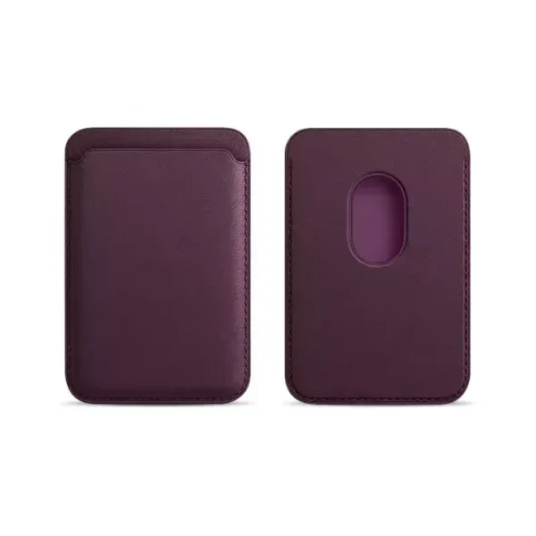 MagSafe Wallet Card Holder for iPhone – Slim PU Leather Magnetic Card Holder (iPhone 12 Pro Max to 17 Series)