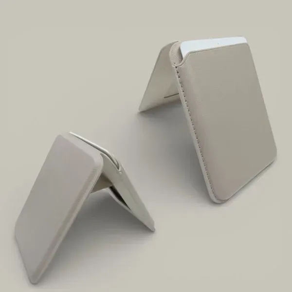 MagSafe Wallet with Stand for iPhone 12 Pro Max – iPhone 17 Series | Slim Magnetic Card Holder (PU Leather)