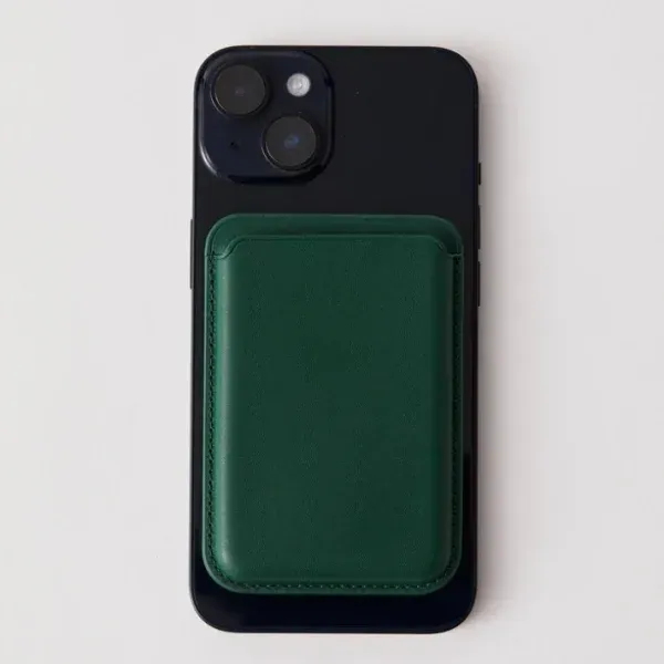 MagSafe Wallet Card Holder for iPhone – Slim PU Leather Magnetic Card Holder (iPhone 12 Pro Max to 17 Series)