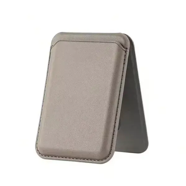 MagSafe Wallet with Stand for iPhone 12 Pro Max – iPhone 17 Series | Slim Magnetic Card Holder (PU Leather)