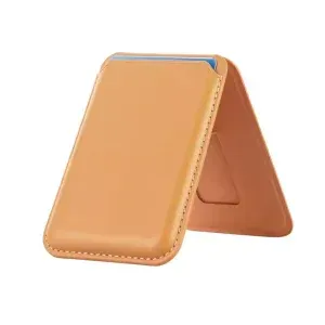 MagSafe Wallet with Stand for iPhone 12 Pro Max – iPhone 17 Series | Slim Magnetic Card Holder (PU Leather)