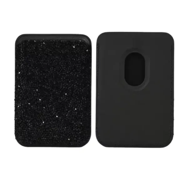 Swarovski-Style Crystal MagSafe Wallet Card Holder for iPhone 17, 16, 15, 14, 13 & 12 – Magnetic Wallet Stand