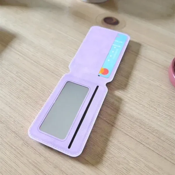 Appdroid MagSafe Leather Wallet - Slim Flip Card Holder for iPhone 12-17 Series (PU Leather, 1 Card Capacity)