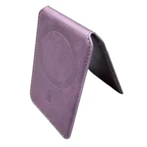 Appdroid MagSafe Leather Wallet - Slim Flip Card Holder for iPhone 12-17 Series (PU Leather, 1 Card Capacity)