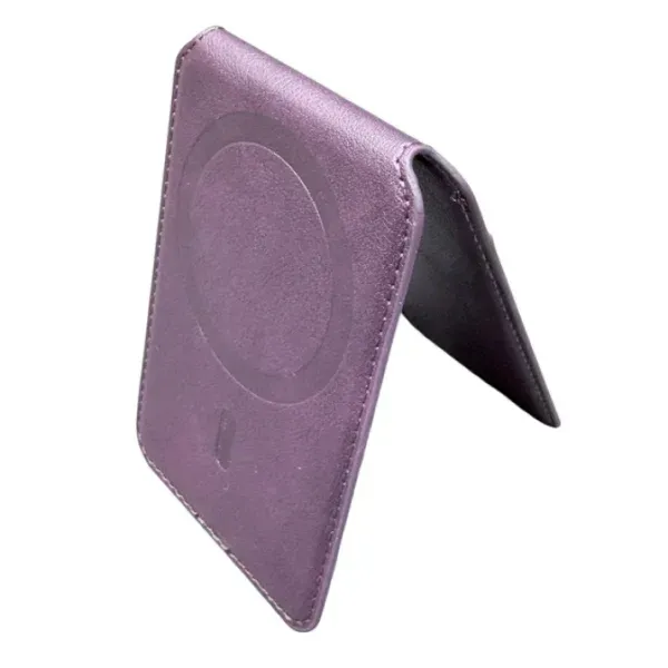 Appdroid MagSafe Leather Wallet - Slim Flip Card Holder for iPhone 12-17 Series (PU Leather, 1 Card Capacity)