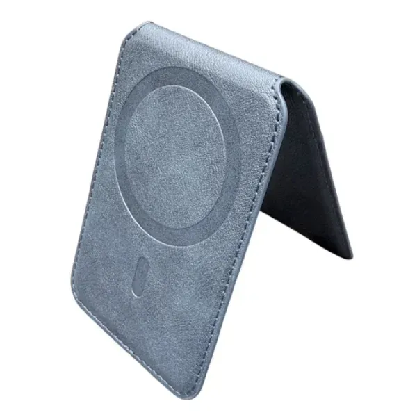 Appdroid MagSafe Leather Wallet - Slim Flip Card Holder for iPhone 12-17 Series (PU Leather, 1 Card Capacity)