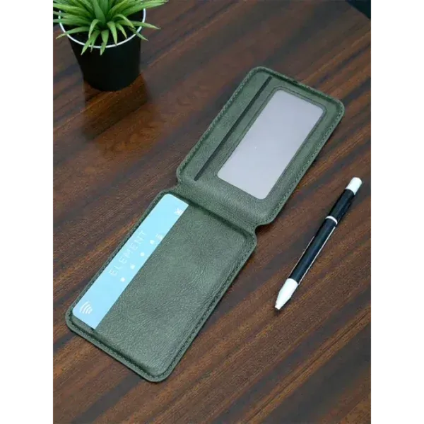 Appdroid MagSafe Leather Wallet - Slim Flip Card Holder for iPhone 12-17 Series (PU Leather, 1 Card Capacity)