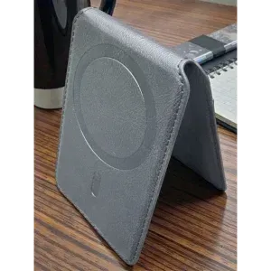 Appdroid MagSafe Leather Wallet - Slim Flip Card Holder for iPhone 12-17 Series (PU Leather, 1 Card Capacity)