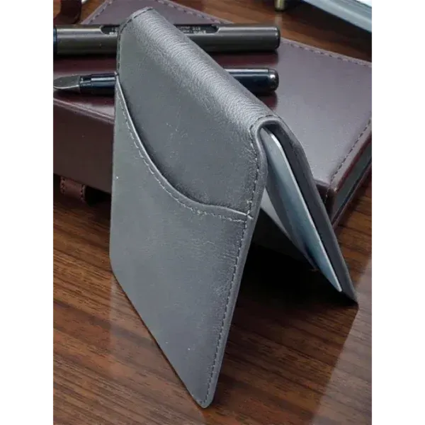 Appdroid MagSafe Leather Wallet - Slim Flip Card Holder for iPhone 12-17 Series (PU Leather, 1 Card Capacity)