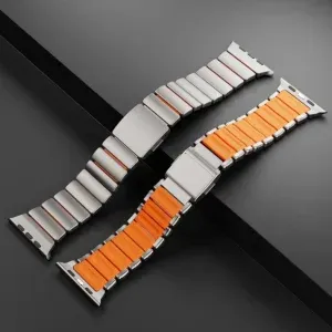 Titanium Magnetic Strap for Apple Watch Ultra (49mm) – DLC Coated, FKM Interior Links
