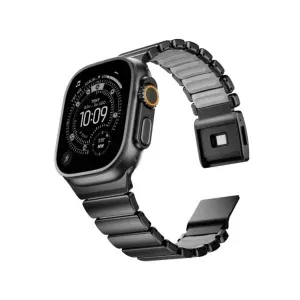 Titanium Magnetic Strap for Apple Watch Ultra (49mm) – DLC Coated, FKM Interior Links