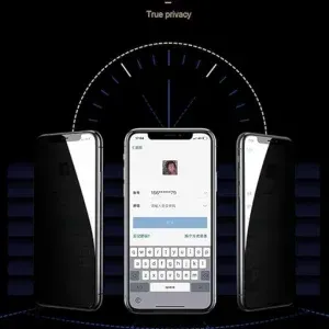 Appdroid 360° Privacy Tempered Glass for iPhone | Anti-Spy 9H Screen Protector with Face ID Support