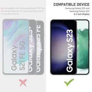 Appdroid Clear HD Privacy Tempered Glass for Samsung Galaxy S22 S23