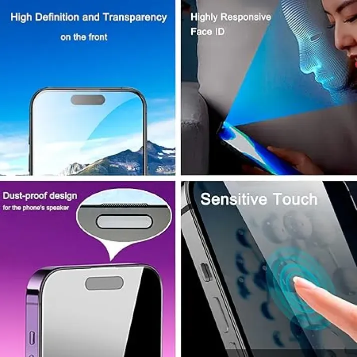 Smooth touch high sensitivity iPhone privacy glass gaming support