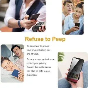 Appdroid 360° Privacy Tempered Glass for iPhone | Anti-Spy 9H Screen Protector with Face ID Support