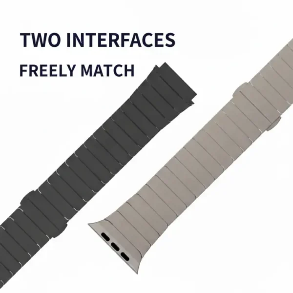 Premium Stainless Steel Watch Band for Apple Watch (38/40/41mm & 42/44/45/46/49mm) – Solid Alloy, Ergonomic Fit