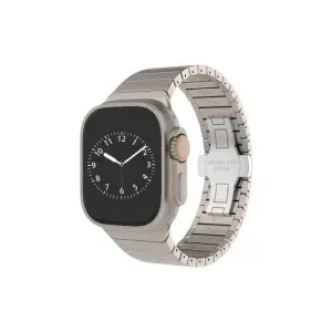 Premium Stainless Steel Watch Band for Apple Watch (38/40/41mm & 42/44/45/46/49mm) – Solid Alloy, Ergonomic Fit