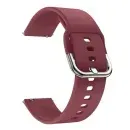 Appdroid Soft Silicone Strap for Smartwatch | 20mm & 22mm Replacement Watch Band | Sweat-Resistant, Lightweight - Wine Red