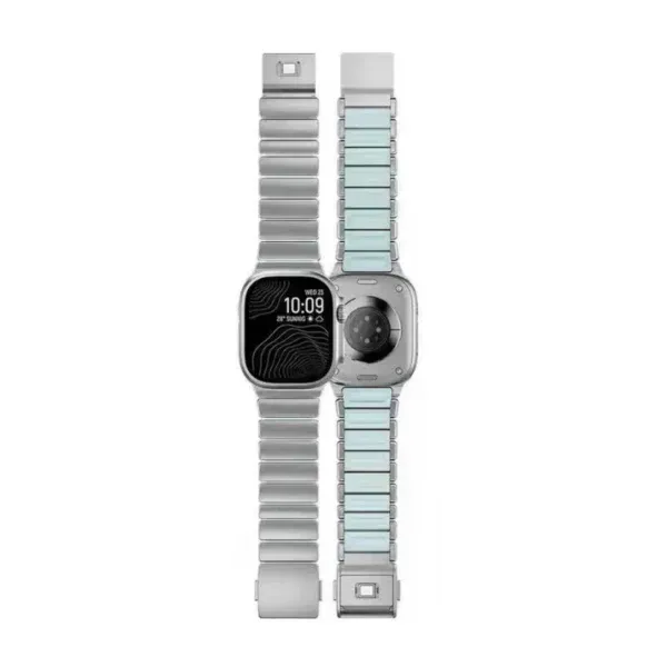 Titanium Magnetic Strap for Apple Watch Ultra (49mm) – DLC Coated, FKM Interior Links