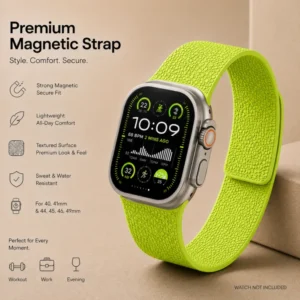 Premium Magnetic Silicone Strap for Apple Watch Ultra & Series
