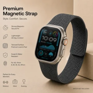 Premium Magnetic Silicone Strap for Apple Watch Ultra & Series
