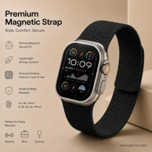 Premium Magnetic Silicone Strap for Apple Watch Ultra & Series