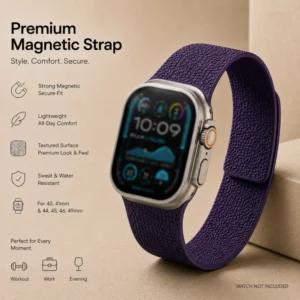 Premium Magnetic Silicone Strap for Apple Watch Ultra & Series