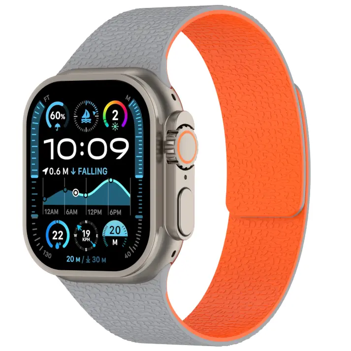 Premium Magnetic Silicone Strap for Apple Watch Ultra & Series - Image 26