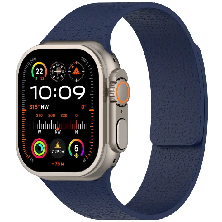 Midnight Blue Magnetic Silicone Strap for Apple Watch