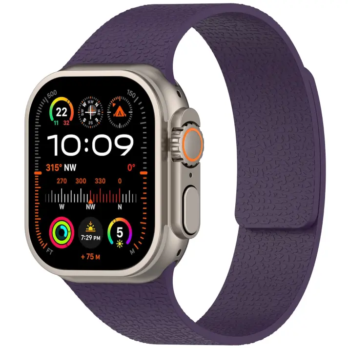New Plum Magnetic Silicone Strap for Apple Watch